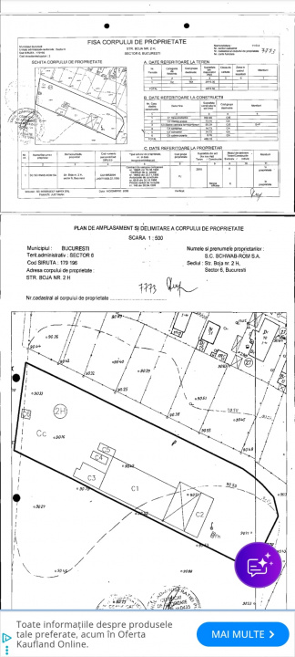 CEL MAI BUN PRET DIN ZONA – Teren 2.810 mp, Dubla Deschidere, Lacu Morii